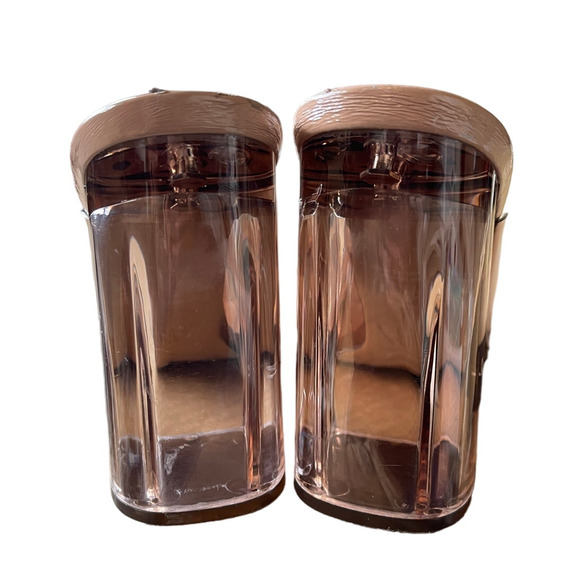 ZARA Womans 11.5 VINYL Sandals Slip On LUCITE Clear Heels Square Toes Brown - Picture 7 of 8